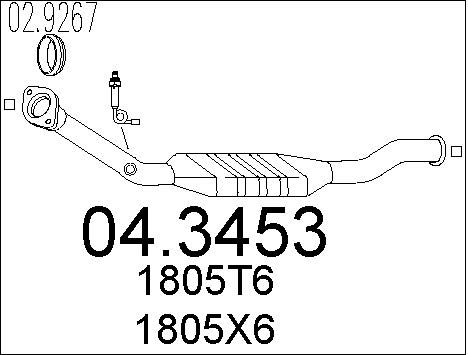 MTS Катализатор 04.3453