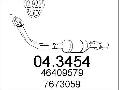 MTS Катализатор 04.3454