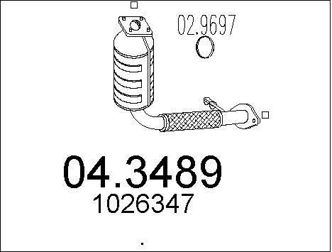 MTS Катализатор 04.3489