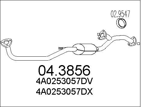 MTS Катализатор 04.3856