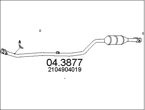 MTS katalizatoriaus keitiklis 04.3877