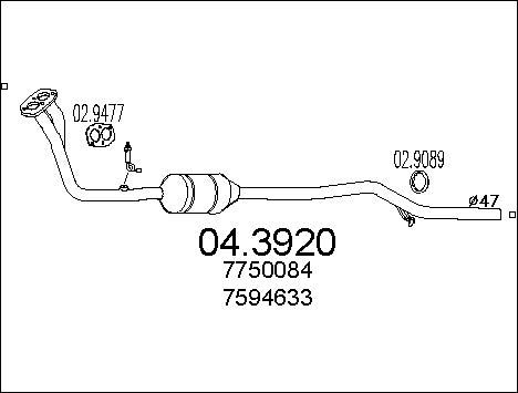MTS Катализатор 04.3920