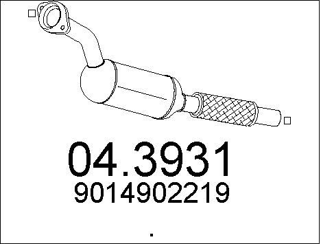 MTS katalizatoriaus keitiklis 04.3931