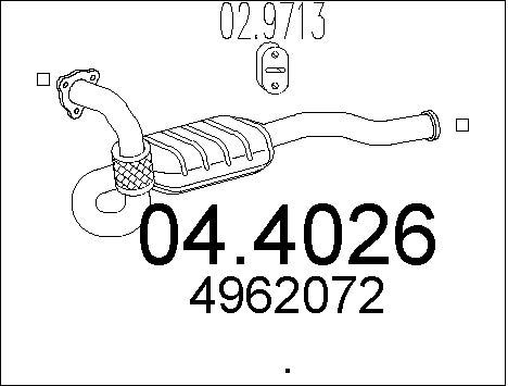MTS Катализатор 04.4026