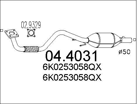 MTS Катализатор 04.4031