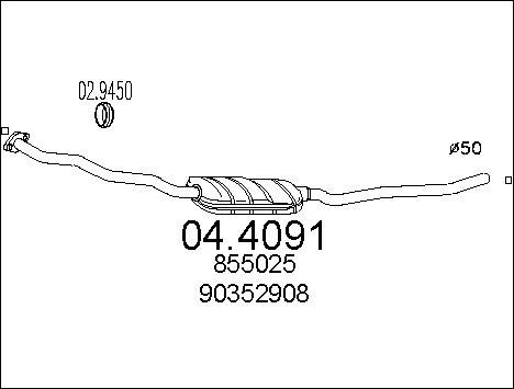 MTS Катализатор 04.4091