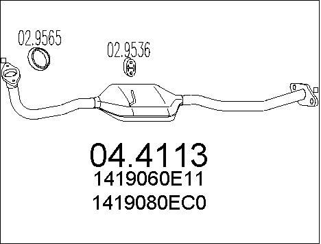 MTS Катализатор 04.4113