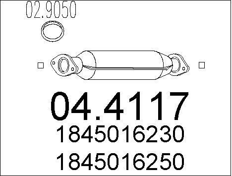 MTS Катализатор 04.4117