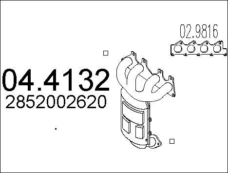 MTS Катализатор 04.4132