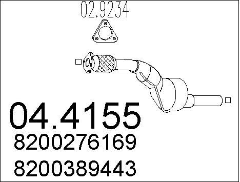 MTS Катализатор 04.4155