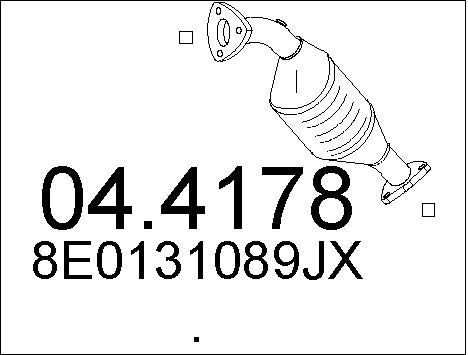 MTS katalizatoriaus keitiklis 04.4178