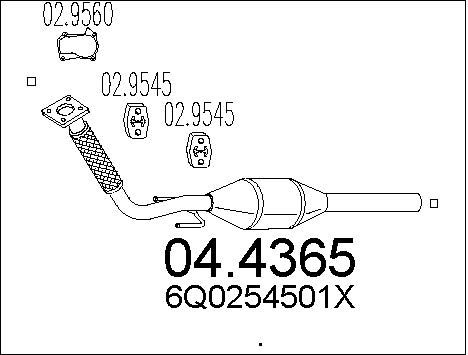 MTS Катализатор 04.4365