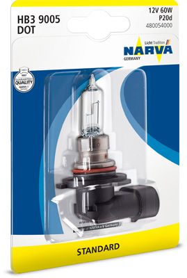 NARVA Лампа накаливания, противотуманная фара 480054000