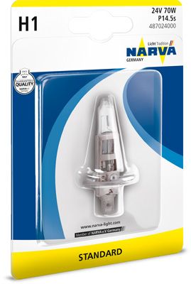 NARVA Лампа накаливания, противотуманная фара 487024000