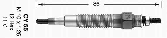 NGK Свеча накаливания 3861