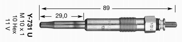 NGK Свеча накаливания 6281