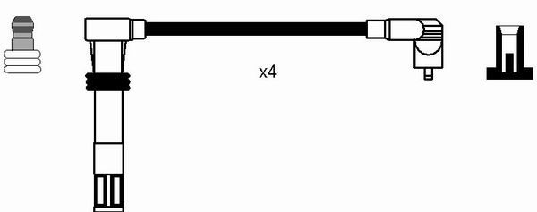 NGK uždegimo laido komplektas 7306