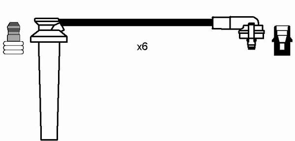 NGK uždegimo laido komplektas 7701