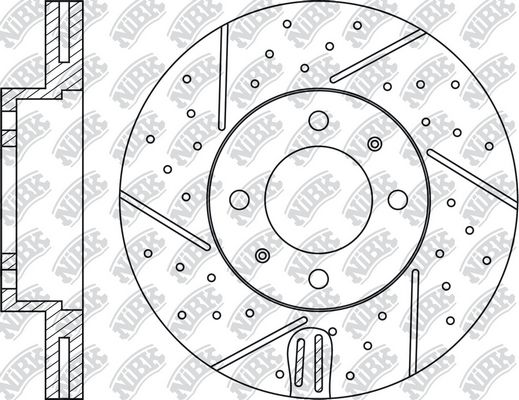 NIBK Экономичный тормозной диск RN1011DSET