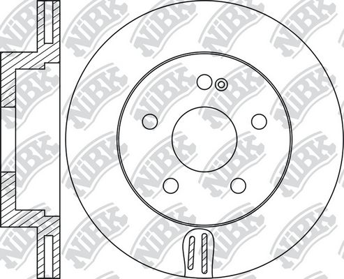 NIBK Тормозной диск RN1710