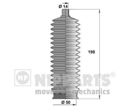 NIPPARTS Комплект пыльника, рулевое управление J2840502