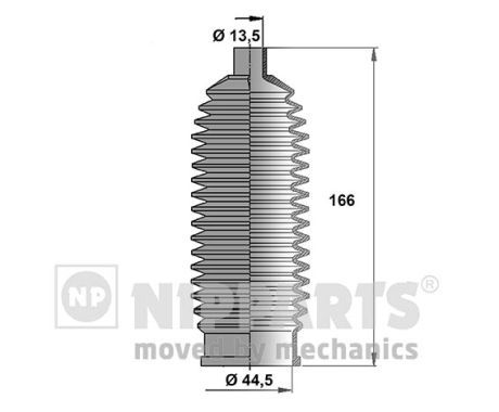 NIPPARTS Комплект пыльника, рулевое управление J2841014