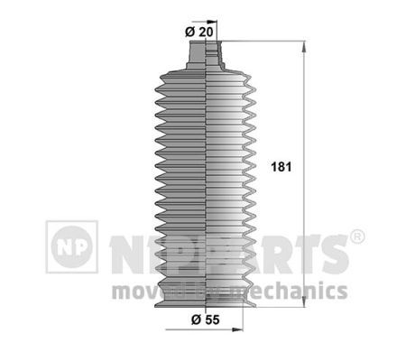 NIPPARTS gofruotoji membrana, vairavimas J2842026