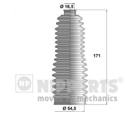 NIPPARTS gofruotoji membrana, vairavimas J2842028