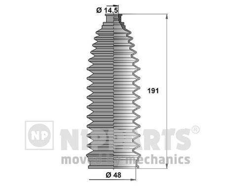 NIPPARTS gofruotoji membrana, vairavimas J2851008