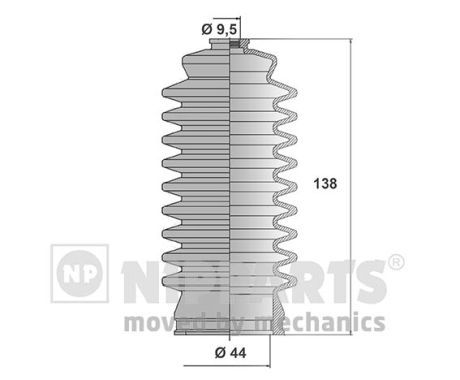 NIPPARTS gofruotoji membrana, vairavimas J2852001