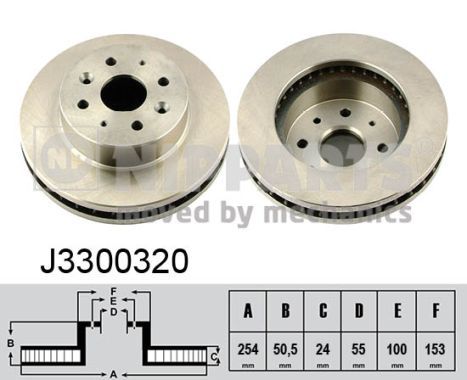 NIPPARTS Тормозной диск J3300320