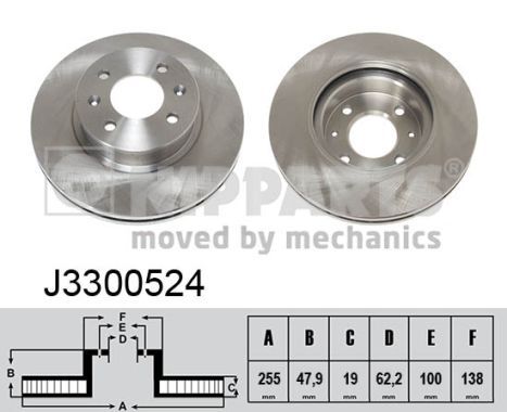 NIPPARTS Тормозной диск J3300524