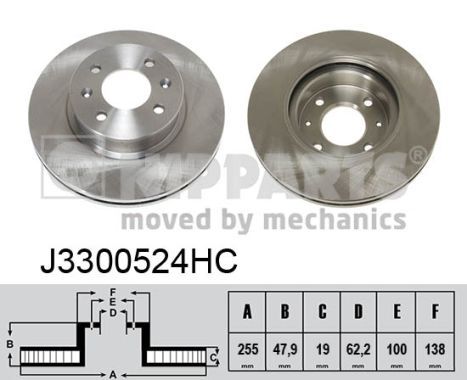 NIPPARTS Тормозной диск J3300524HC