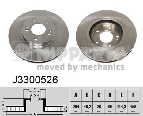 NIPPARTS Тормозной диск J3300526