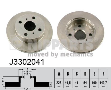 NIPPARTS Тормозной диск J3302041