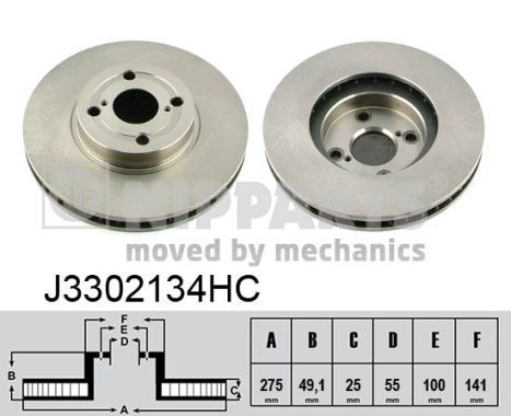 NIPPARTS Тормозной диск J3302134HC