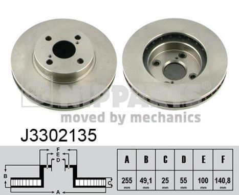 NIPPARTS Тормозной диск J3302135