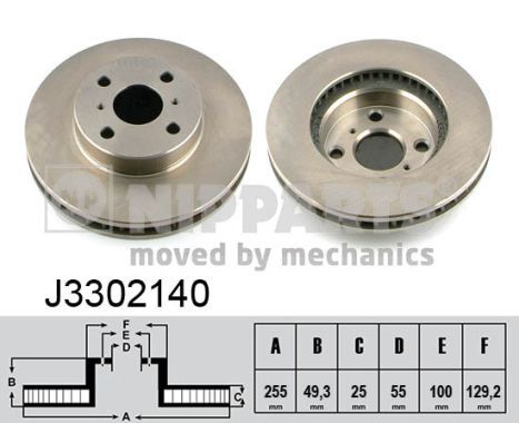 NIPPARTS Тормозной диск J3302140