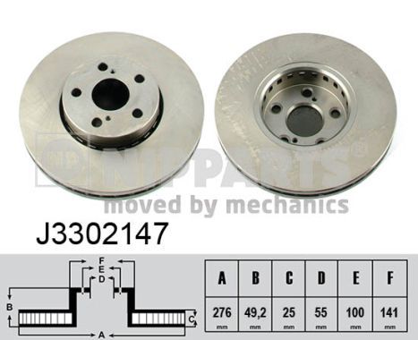 NIPPARTS stabdžių diskas J3302147