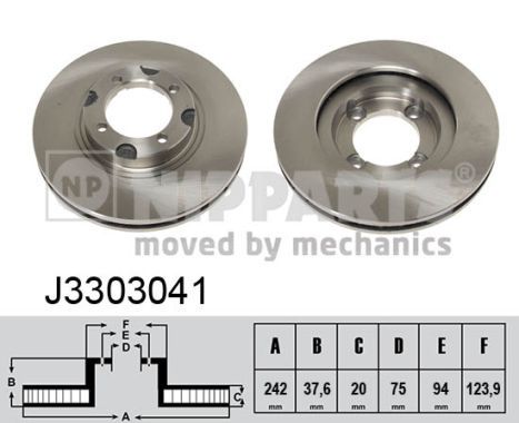 NIPPARTS Тормозной диск J3303041