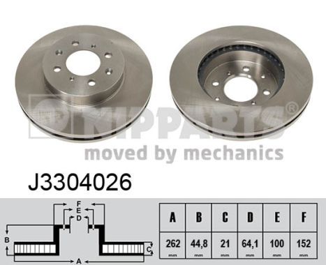 NIPPARTS Тормозной диск J3304026