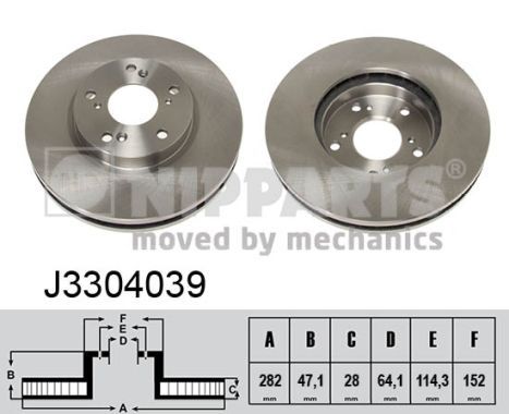 NIPPARTS Тормозной диск J3304039