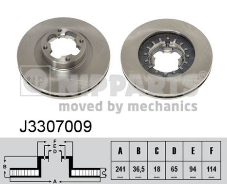 NIPPARTS Тормозной диск J3307009