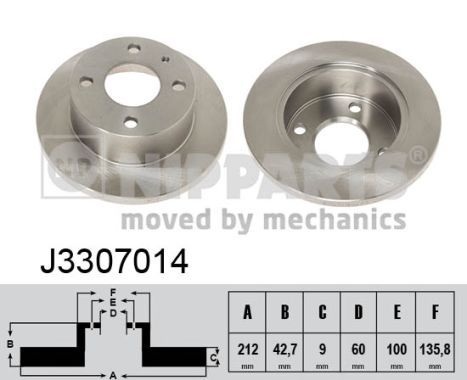 NIPPARTS Тормозной диск J3307014