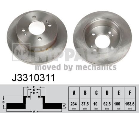 NIPPARTS Тормозной диск J3310311