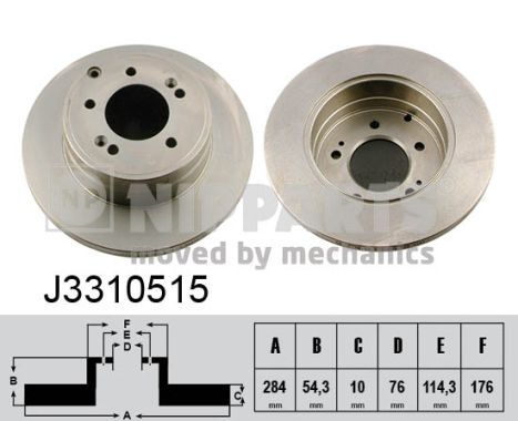 NIPPARTS Тормозной диск J3310515