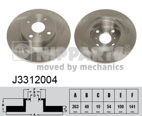 NIPPARTS Тормозной диск J3312004