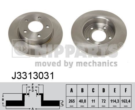 NIPPARTS Тормозной диск J3313031