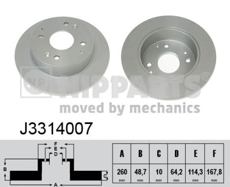 NIPPARTS Тормозной диск J3314007