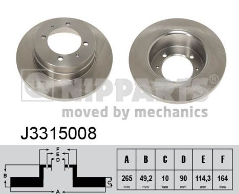 NIPPARTS Тормозной диск J3315008